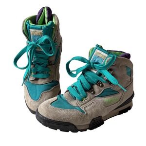 VTG TECNICA Trekking Hiking Boots Womens 7 Gray Suede Retro 90s Gorpcore Trail
